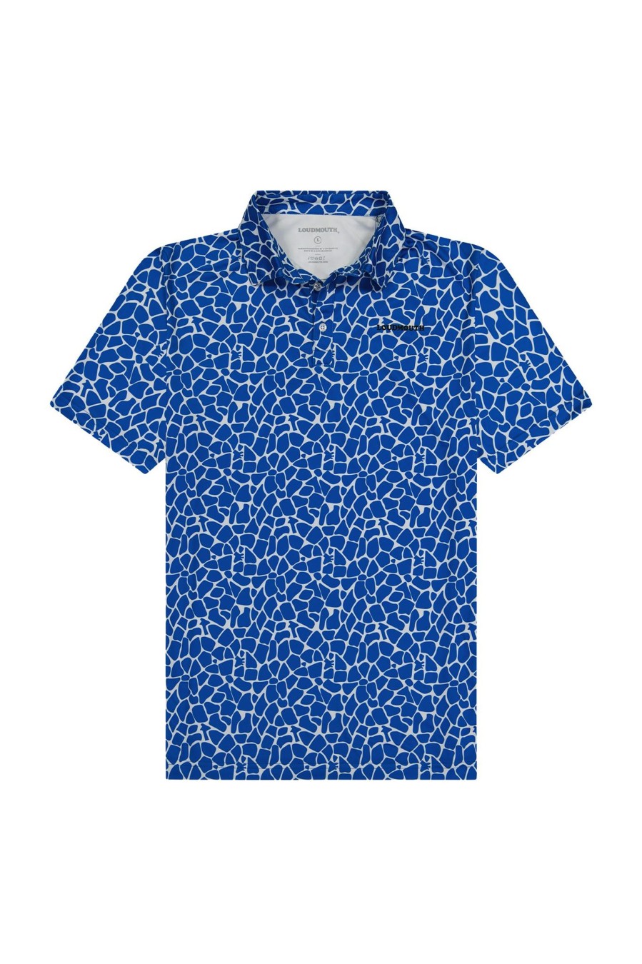 Men Loudmouth | Men'S Breezy Polo - Blue Giraffe