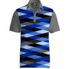 Men Loudmouth | Men'S Breezy Polo - Fore Shades Of Blue