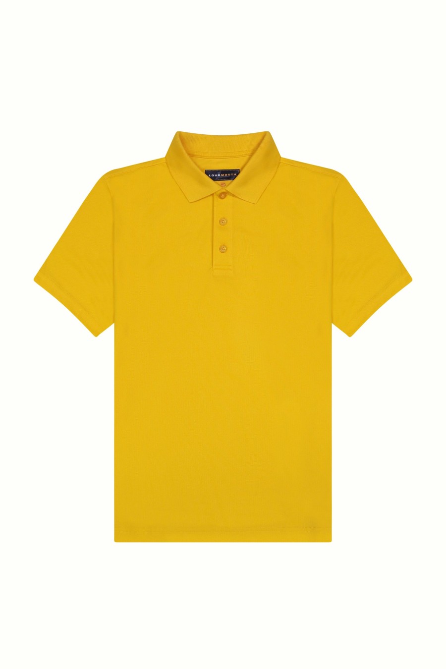 Men Loudmouth | Men'S Heritage Polo - Lemon Chrome