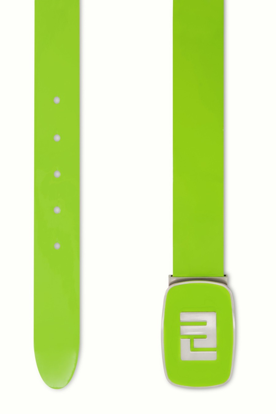 Men Loudmouth | Polished Lime Green Patent Leather Belt