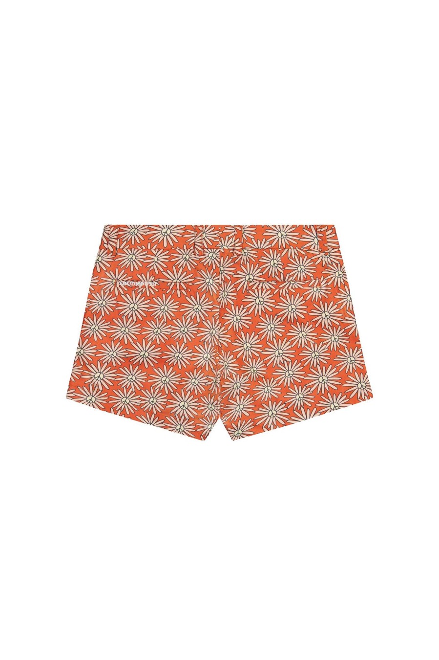 Women Loudmouth | High Waist Short - Burnt Peace Flower