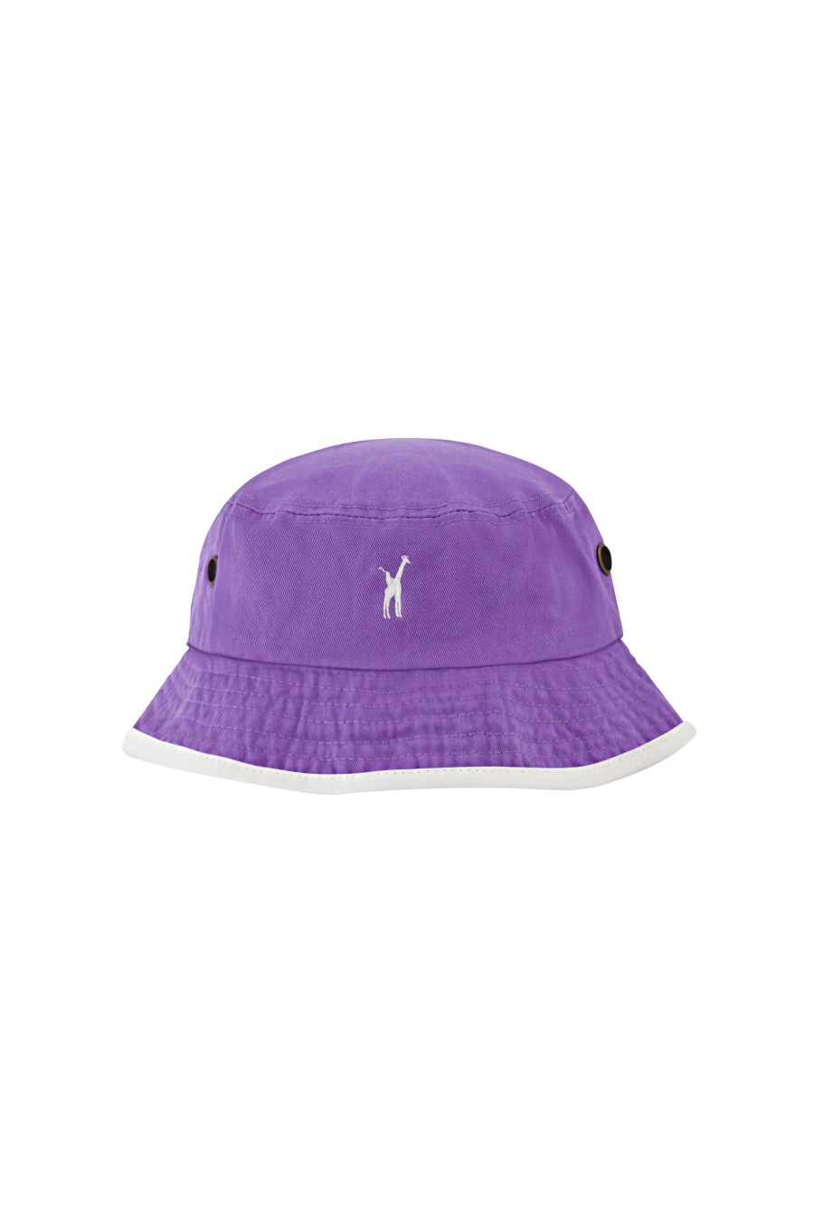 Men Loudmouth | Giraffe Trimmed Bucket Hat - Purple