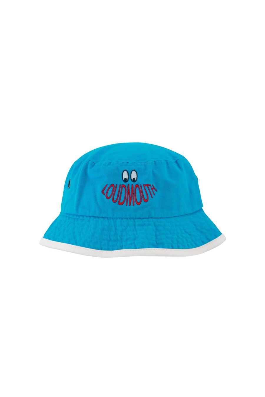 Men Loudmouth | Big Mouth Trimmed Bucket Hat - Blue