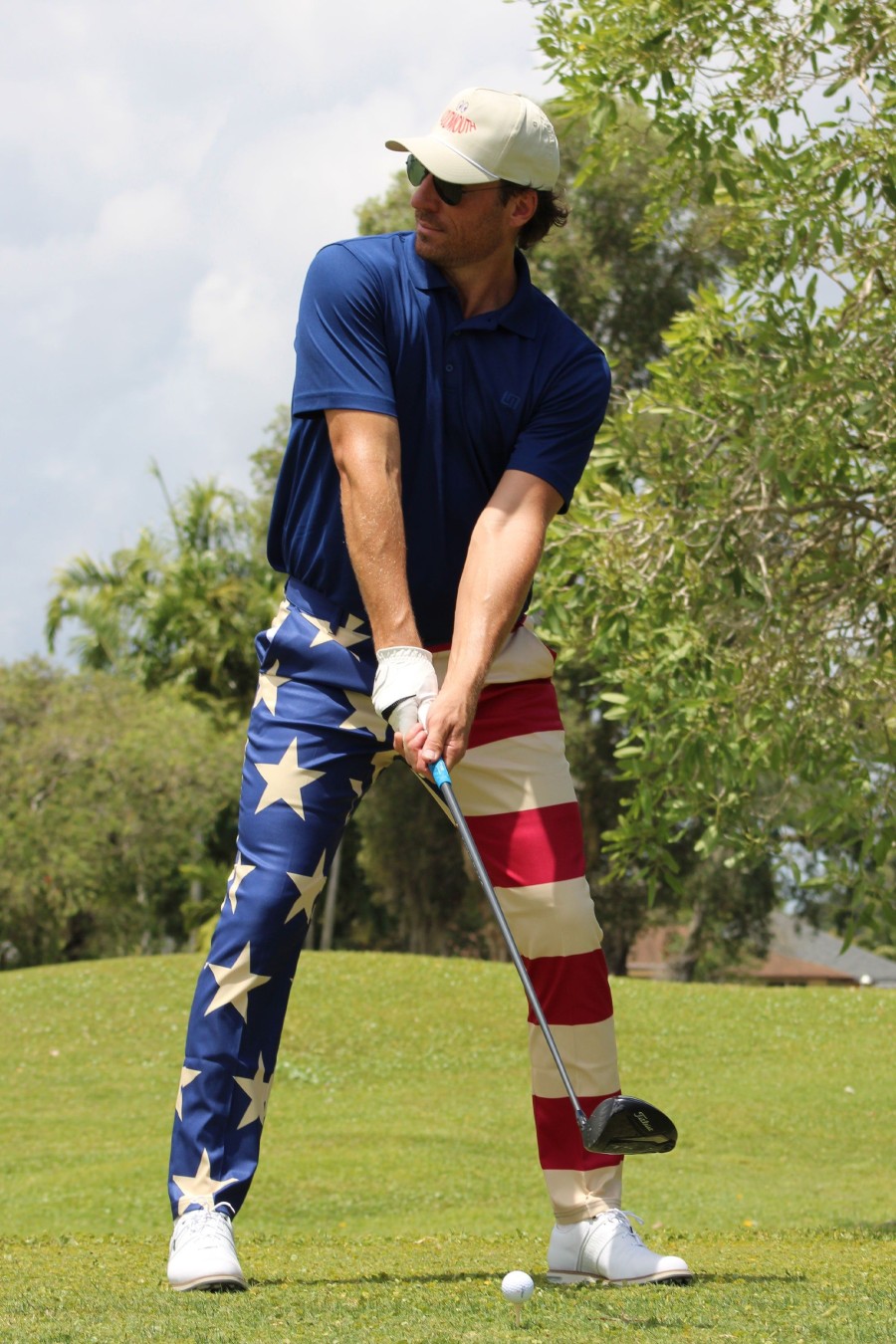 Men Loudmouth | Birdie Pant - Old Glory