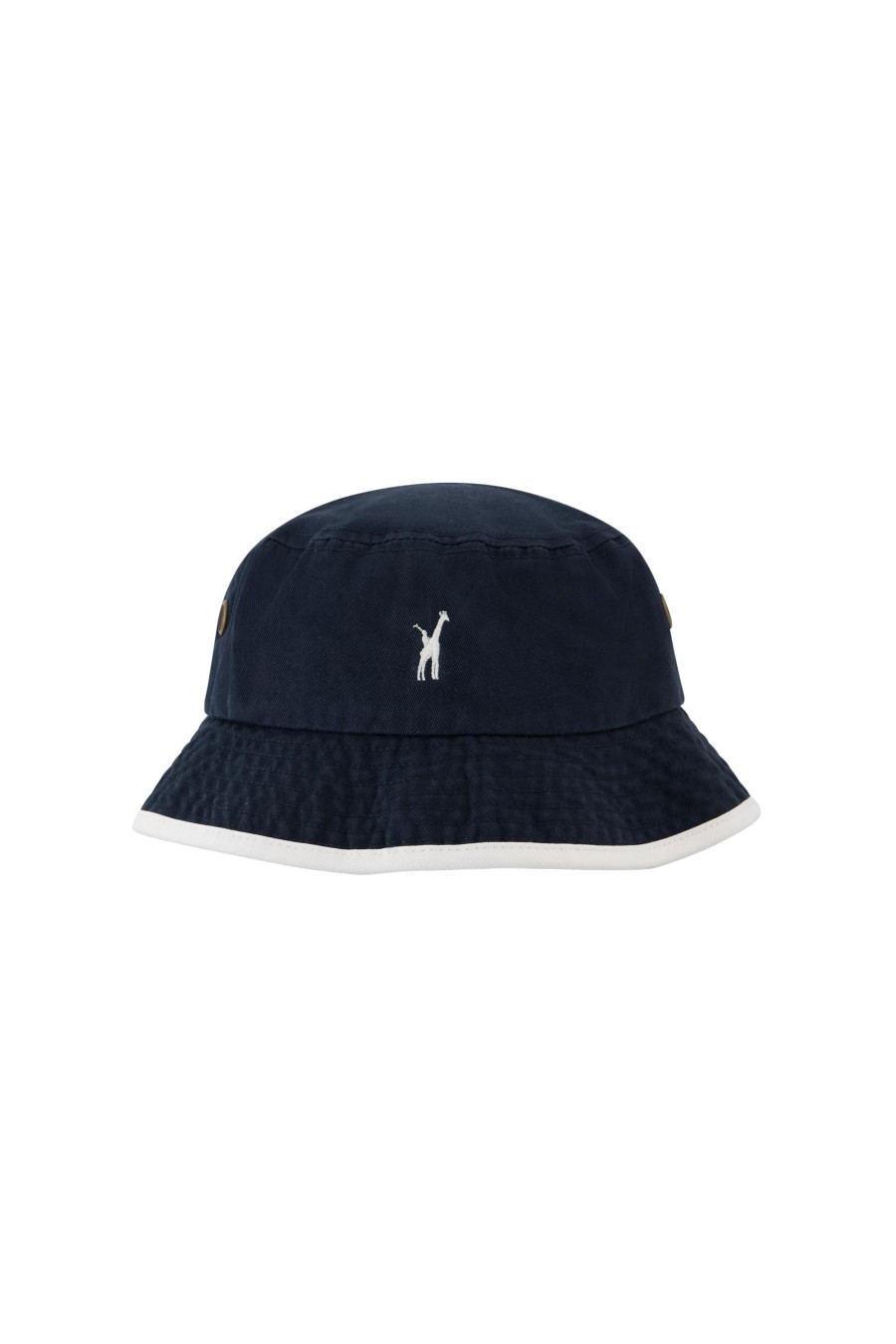 Men Loudmouth | Giraffe Trimmed Bucket Hat - Navy