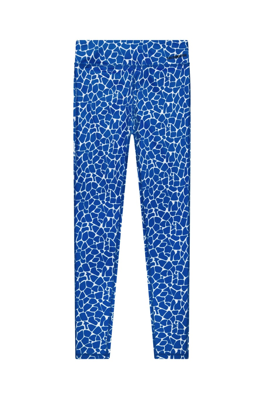 Women Loudmouth | Womens Active Legging - Blue Giraffe