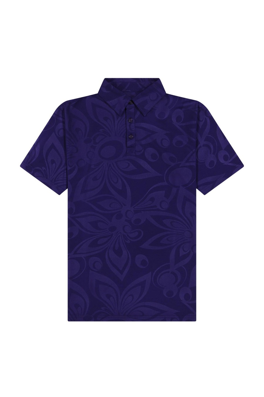 Men Loudmouth | Men'S Heritage Polo - Tonal Shagadelic Navy