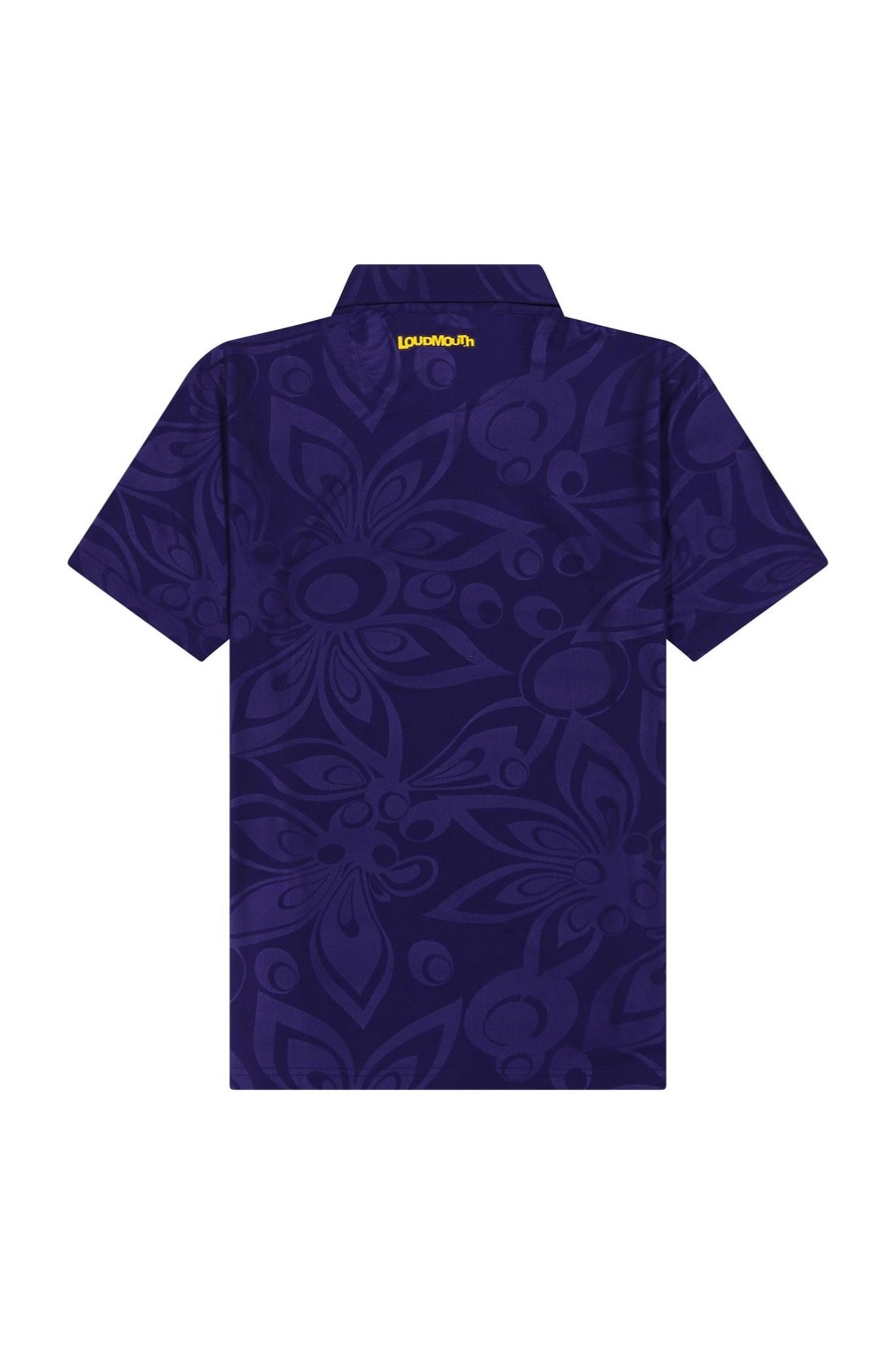 Men Loudmouth | Men'S Heritage Polo - Tonal Shagadelic Navy