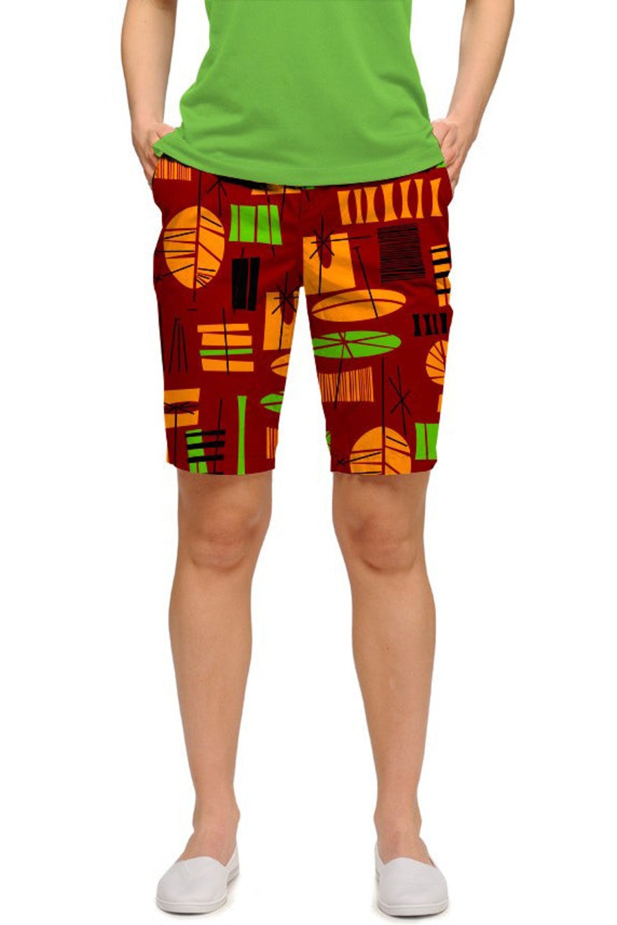 Women Loudmouth | Fairway Bermuda Short - Bohemian