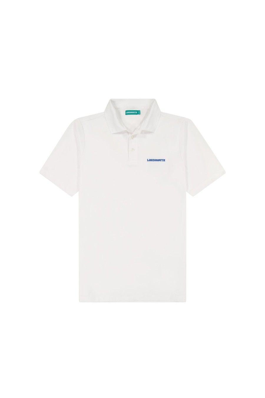 Men Loudmouth | Legacy Polo - White Cobalt