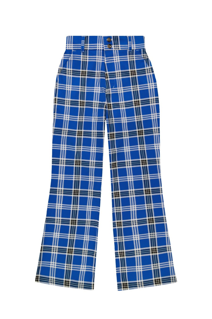 Women Loudmouth | Fairway Gimme Pant - Blue Plaid