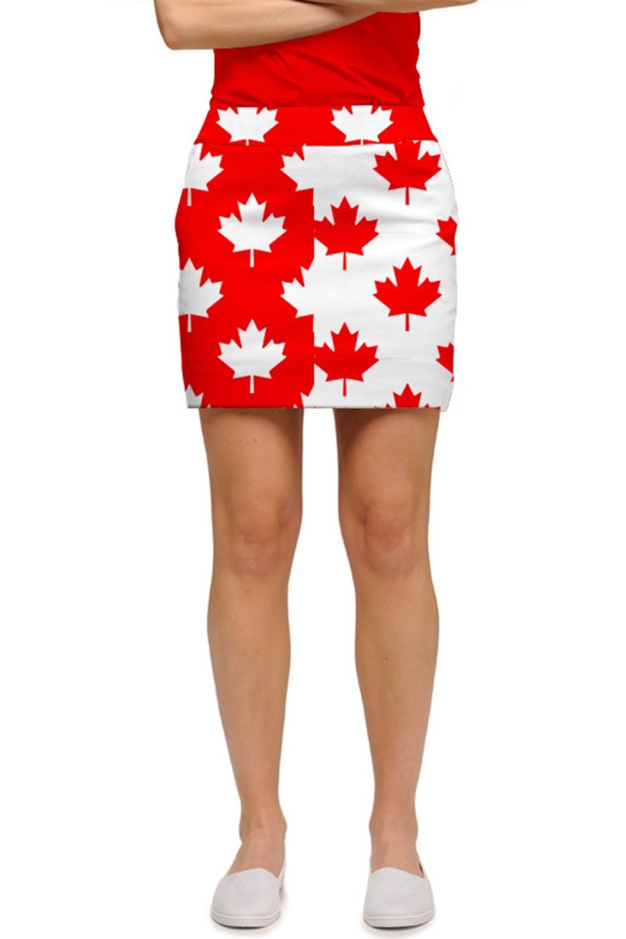 Women Loudmouth | Classic Skort - Canada Maple Leaf