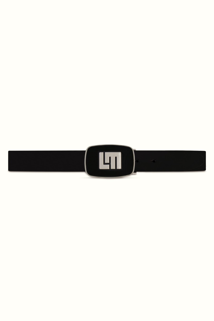 Men Loudmouth | Polished Black Patent Leather Belt