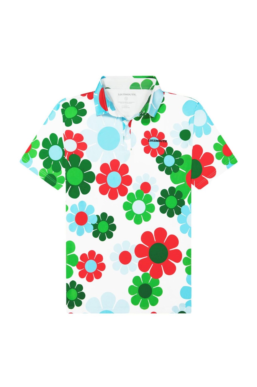 Men Loudmouth | Mens Breezy Polo - Magic Bus White