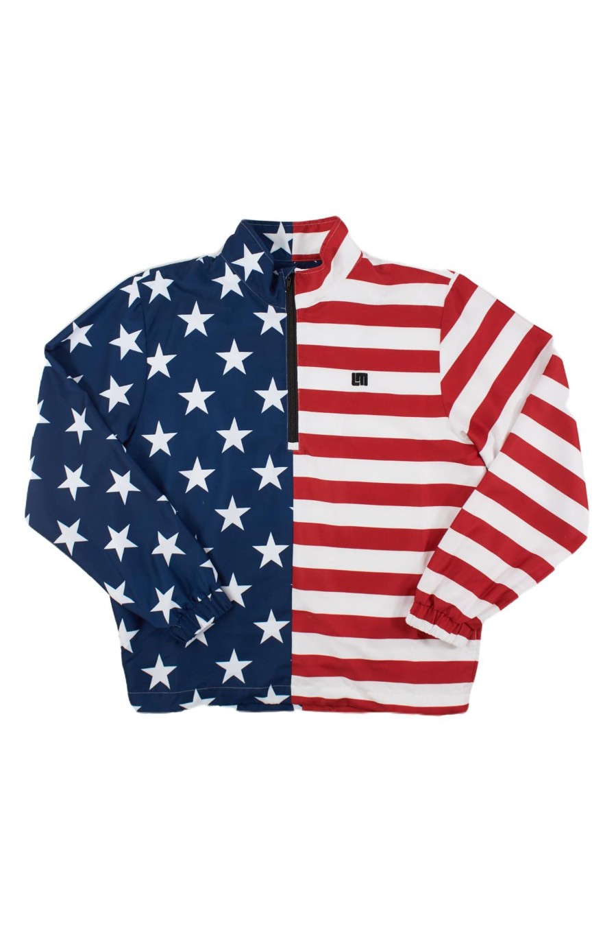 Men Loudmouth | Quarter Zip Pullover - Stars U0026 Stripes