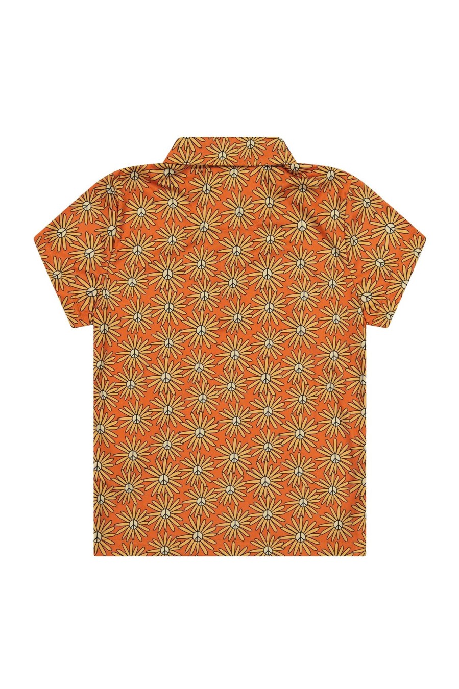 Women Loudmouth | Women'S Breezy Polo - Bright Peace Flower