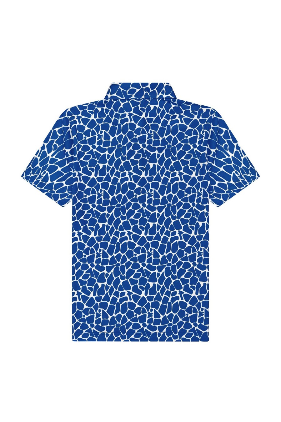 Women Loudmouth | Womens Breezy Polo - Blue Giraffe