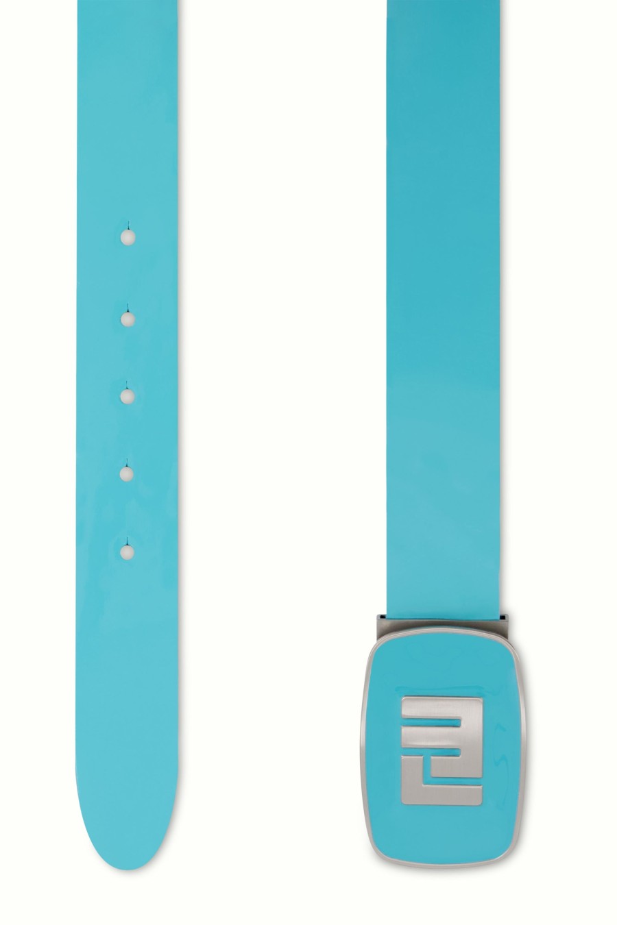 Men Loudmouth | Polished Turquoise Patent Leather Belt