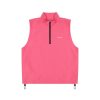 Men Loudmouth | Sleeveless Qtr Zip Vest - Carmine Rose