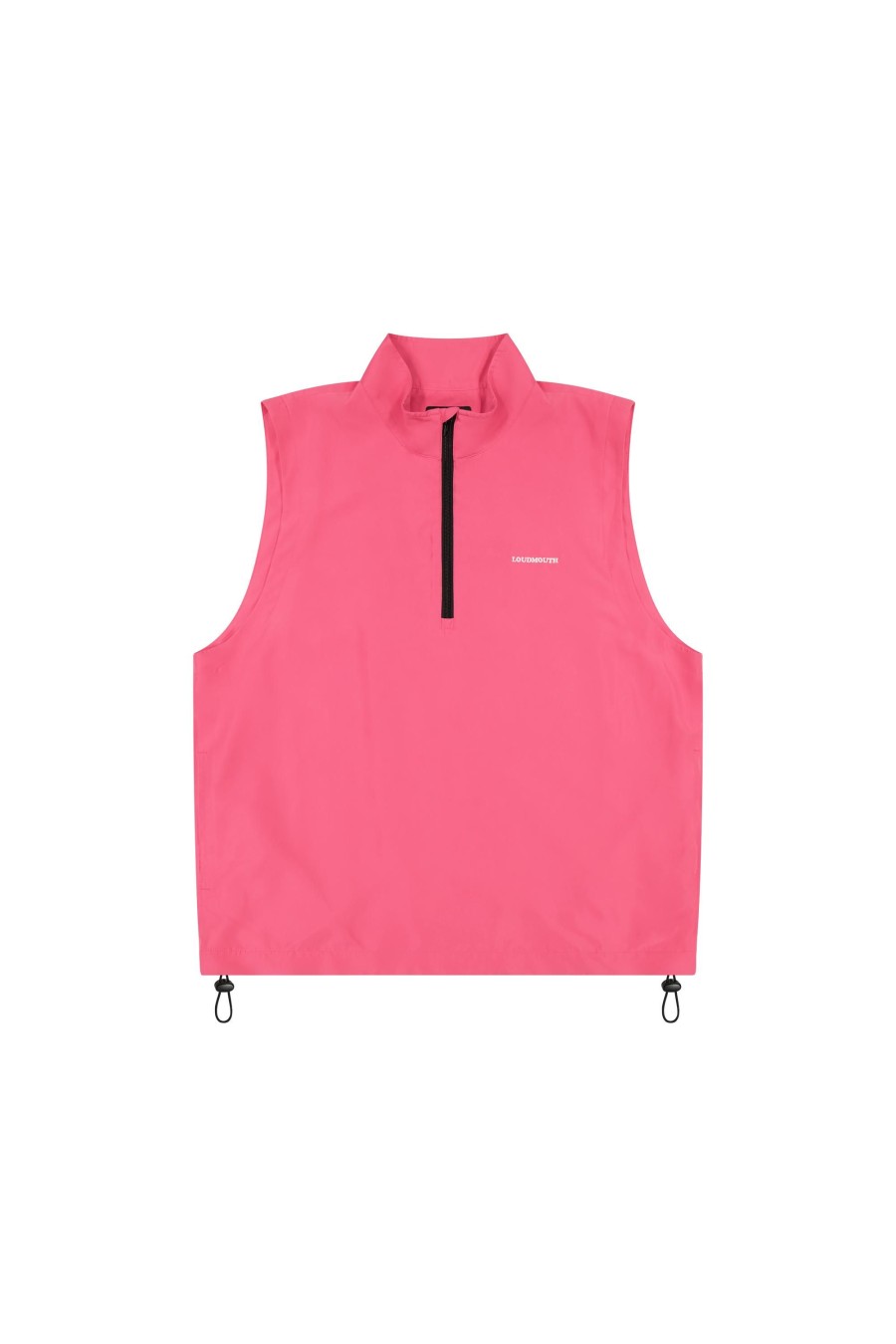 Men Loudmouth | Sleeveless Qtr Zip Vest - Carmine Rose