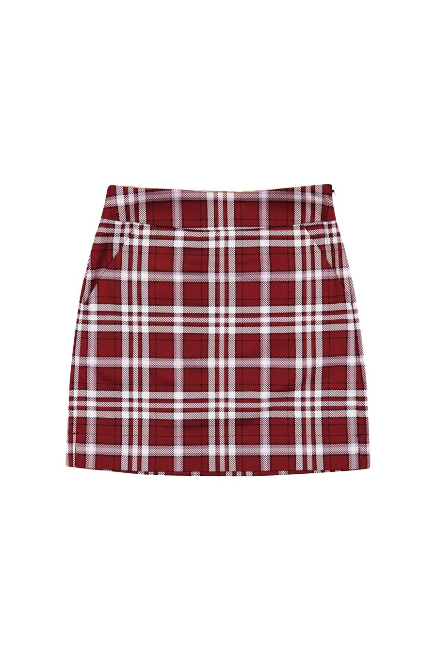 Women Loudmouth | Fairway Classic Skort - Crimson Plaid