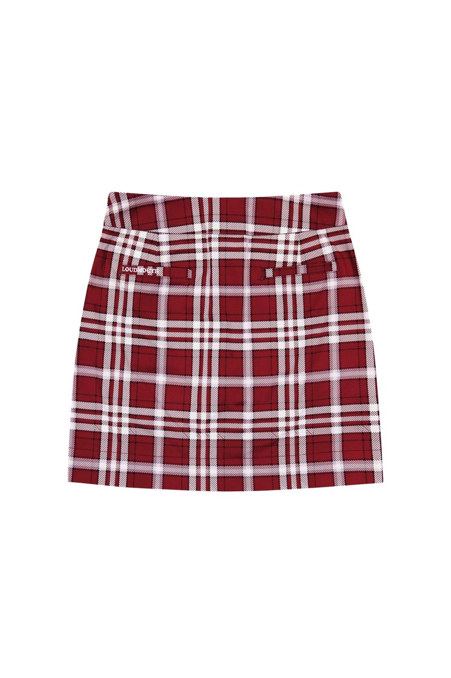 Women Loudmouth | Fairway Classic Skort - Crimson Plaid