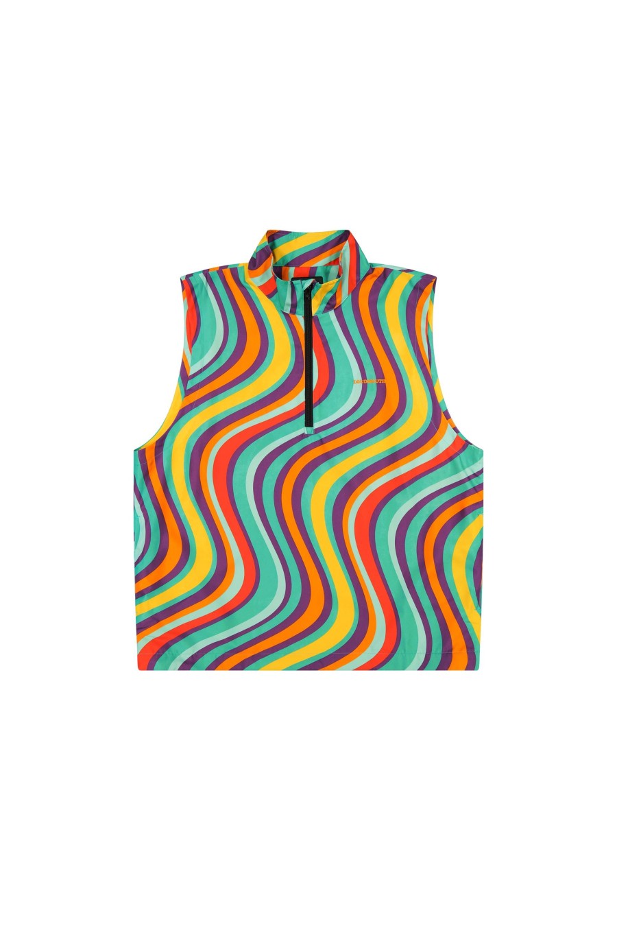 Men Loudmouth | Sleeveless Qtr Zip Vest - Torrey Lines