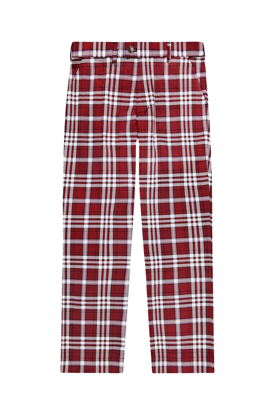 Men Loudmouth | Fairway Heritage Pant - Crimson Plaid