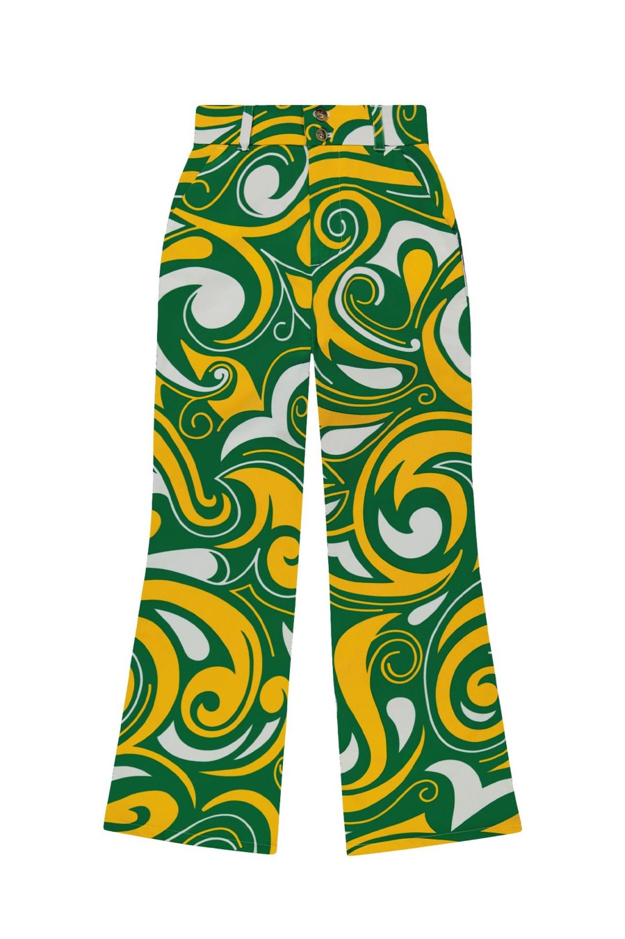 Women Loudmouth | Fairway Gimme Pant - Green Gold Swirl